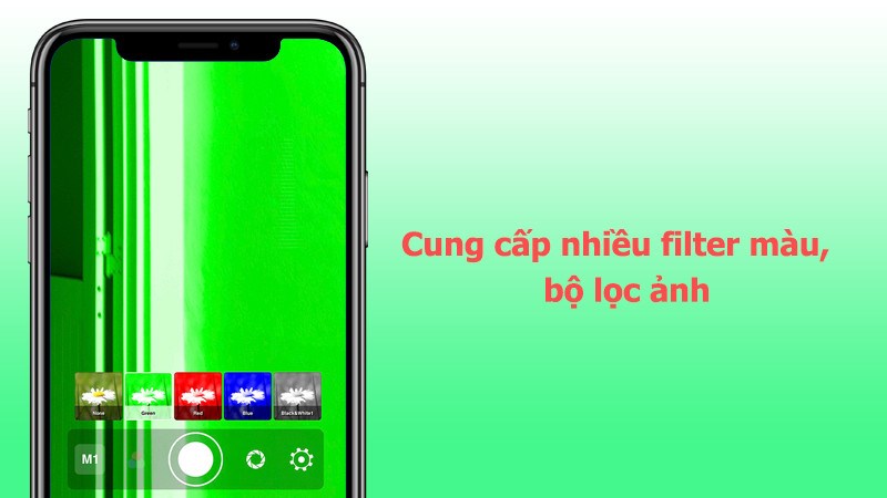 Cung cấp nhiều filter m&agrave;u, bộ lọc ảnh