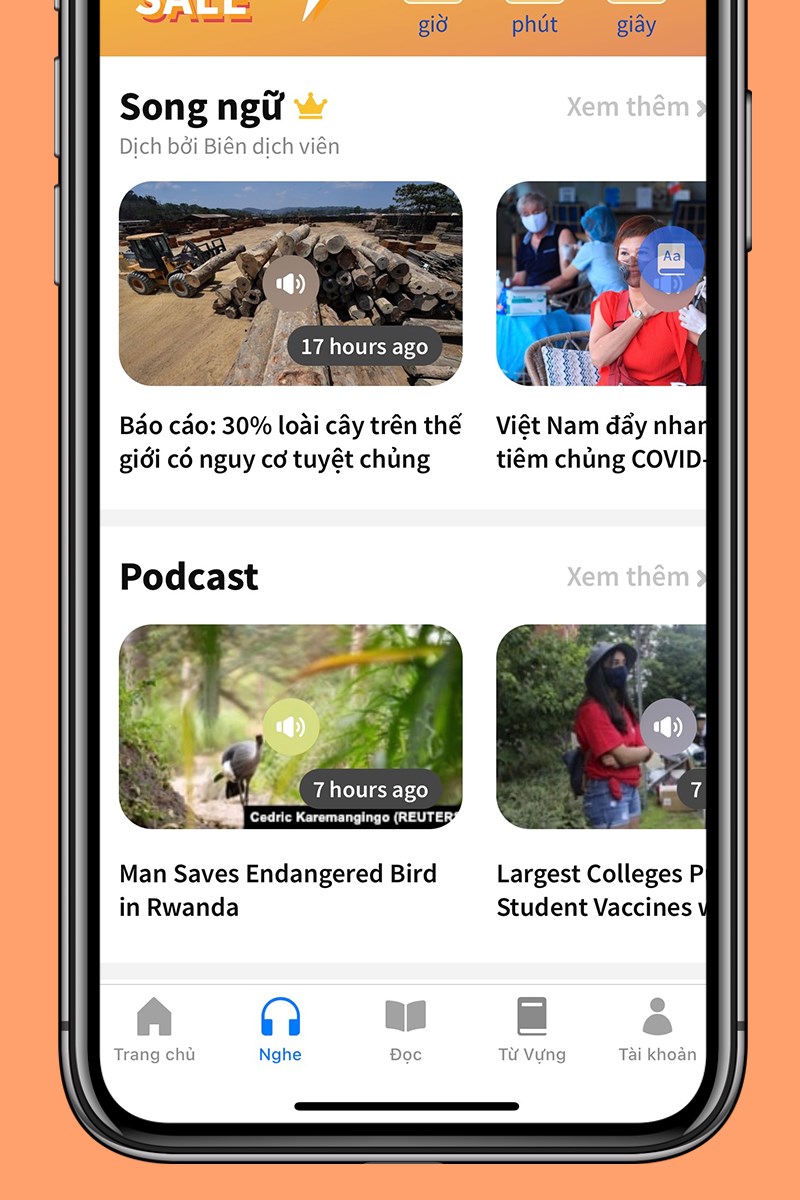 Tin tức song ngữ được cập nhật liên tục Tin tức song ngữ được cập nhật liên tục