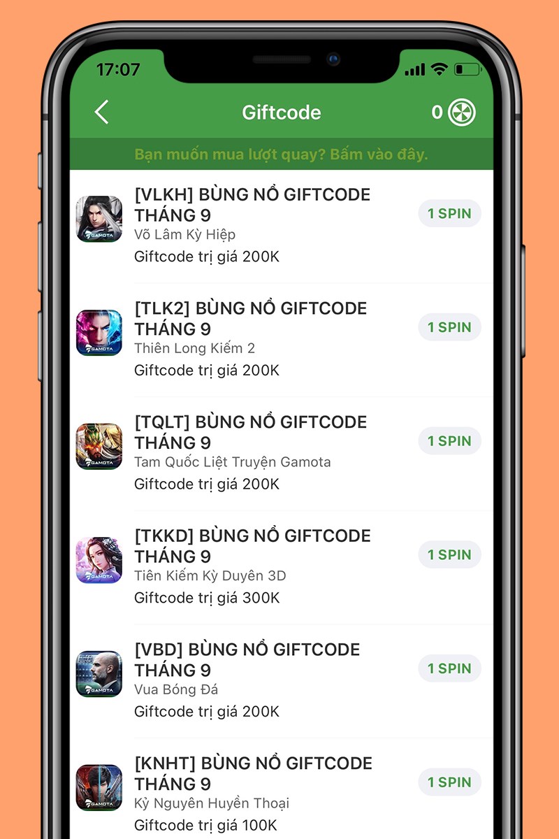 Đổi giftcode game dễ d&agrave;ng