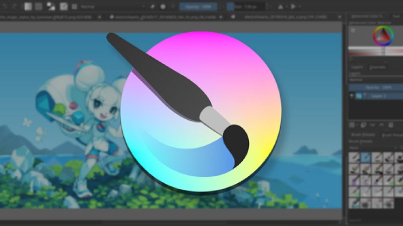 Krita - Ph&acirc;̀n m&ecirc;̀m chỉnh sửa ảnh dành cho máy c&acirc;́u hình th&acirc;́p