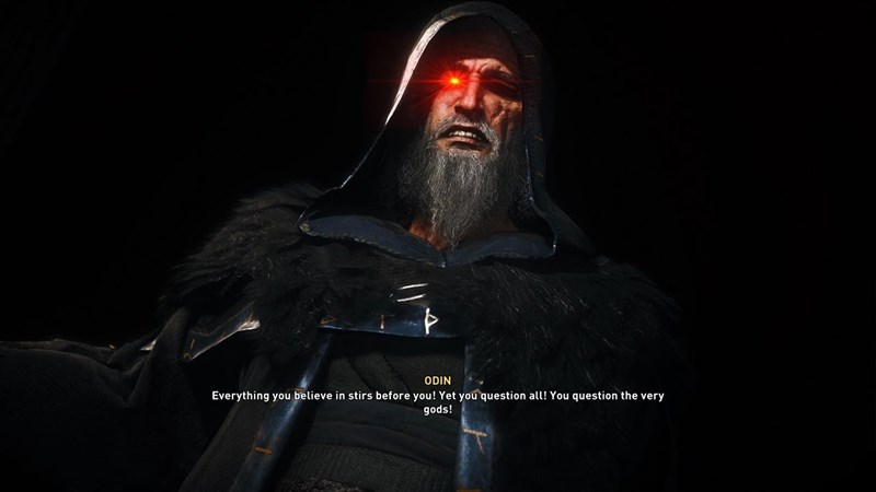 Odin xuất hiện trong cuộc h&agrave;nh tr&igrave;nh giấc mơ của Eivor