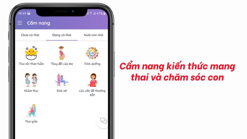 Cẩm nang kiến thức mang thai và chăm sóc con