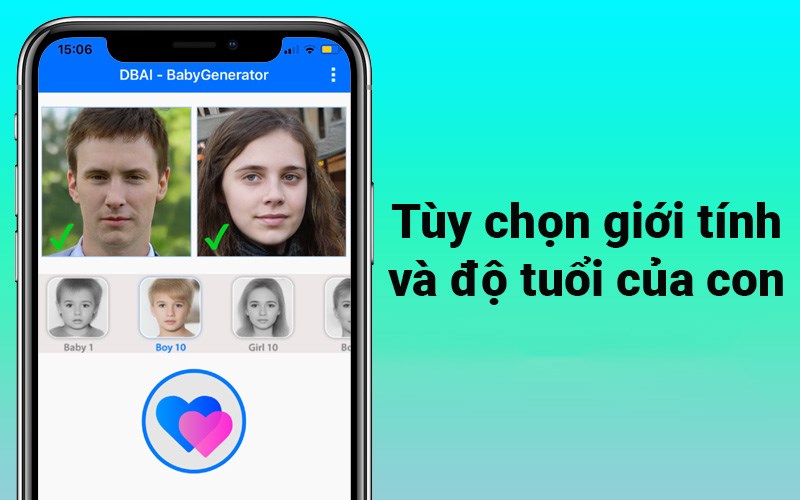 Tùy chọn giới tính và độ tuổi của con Tùy chọn giới tính và độ tuổi của con