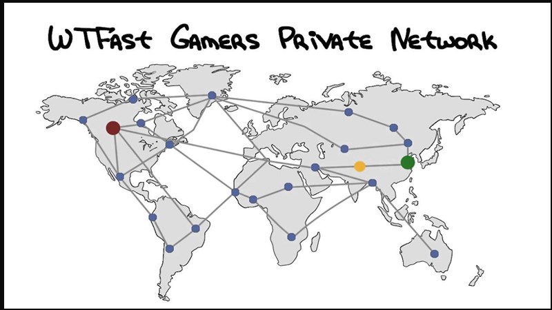 Các máy chủ của Wtfast được đặt trên khắp thế giới