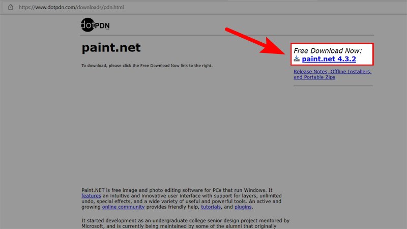 Tải Paint.NET về máy