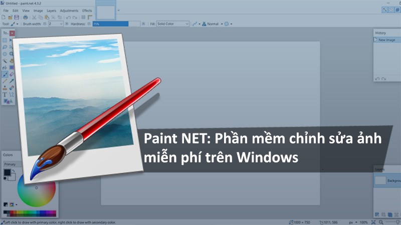 Tải Paint NET: Phần mềm chỉnh sửa ảnh miễn phí trên Windows