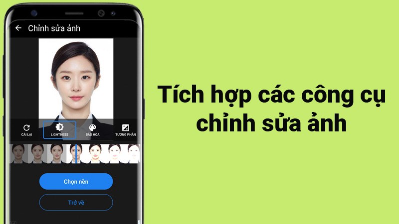 Tích hợp các công cụ chỉnh sửa ảnh