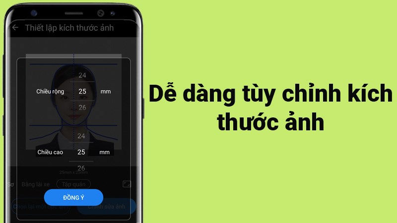 Dễ dàng tùy chỉnh kích thước ảnh