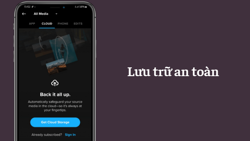 Lưu trữ nhanh ch&oacute;ng, an to&agrave;n