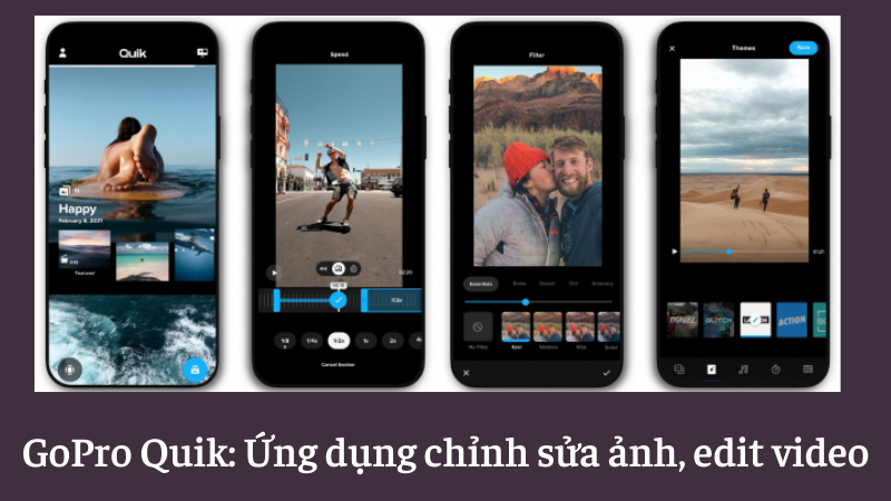 Ứng dụng chỉnh sửa ảnh, tạo video - GoPro Quik