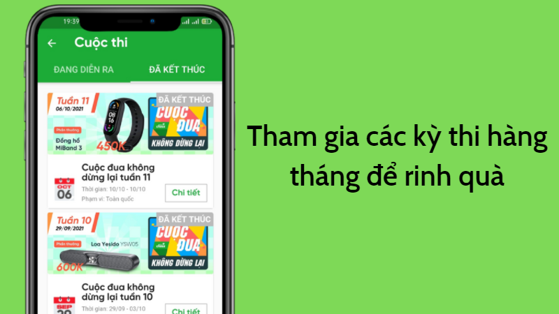 Tham gia các cuộc thi tiếng Anh hàng tháng để rinh quà