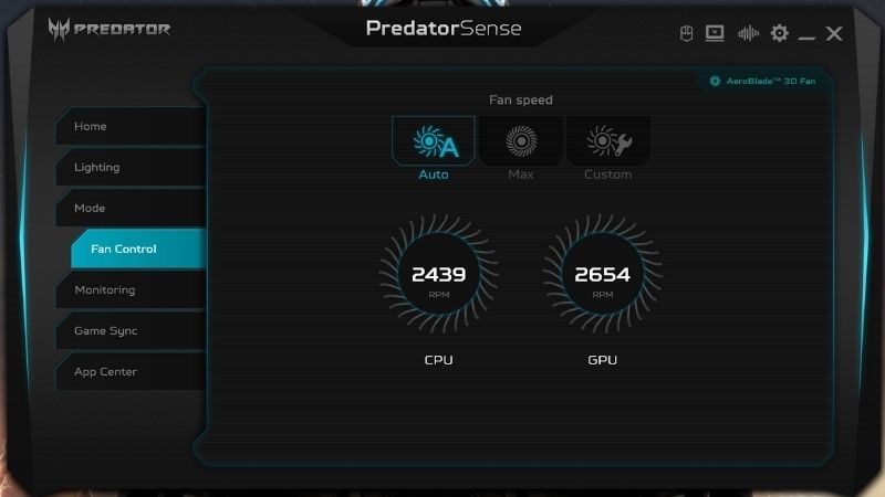 Tùy chỉnh nhi&ecirc;̀u ch&ecirc;́ đ&ocirc;̣ quạt khác nhau giúp máy hoạt đ&ocirc;̣ng &ocirc;̉n định