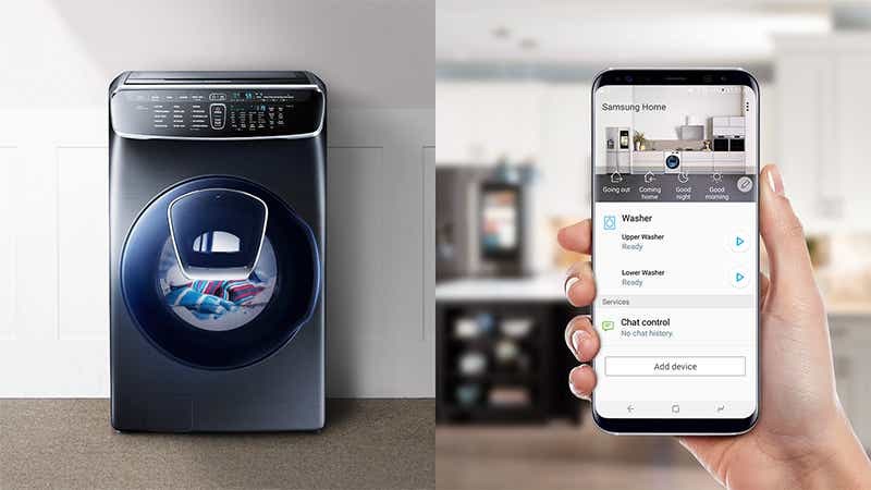 Điều khiển máy giặt, máy sấy Samsung từ xa