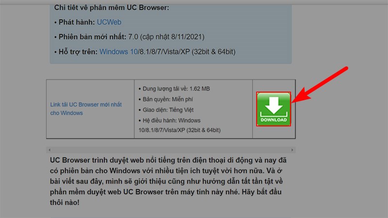 Tải bộ cài UC Browser
