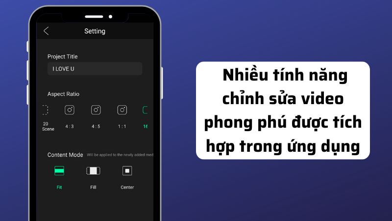 Chỉnh sửa video với nhiều t&iacute;nh năng đa dạng