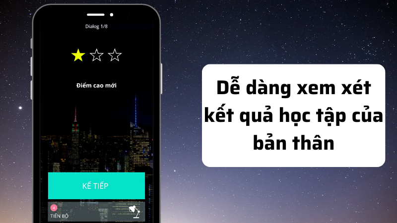 Dễ d&agrave;ng theo d&otilde;i tiến tr&igrave;nh học tập của bản th&acirc;n