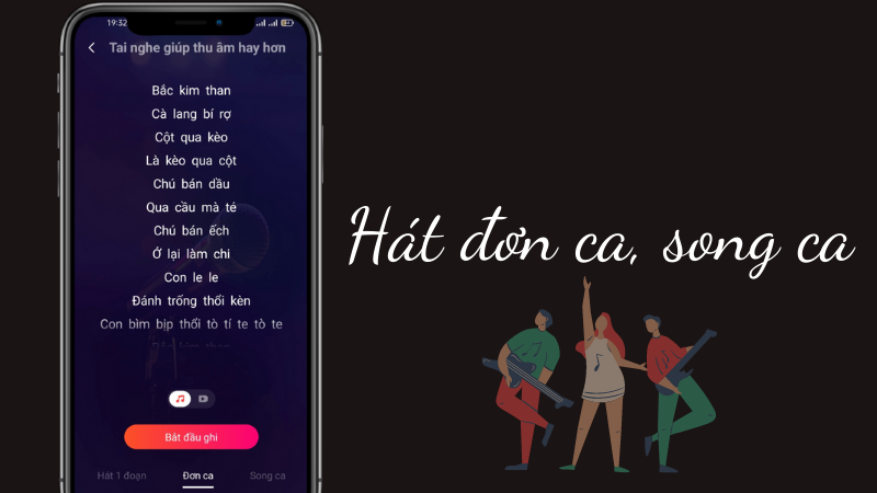 Dễ d&agrave;ng lựa chọn h&igrave;nh thức h&aacute;t đơn ca hoặc song ca