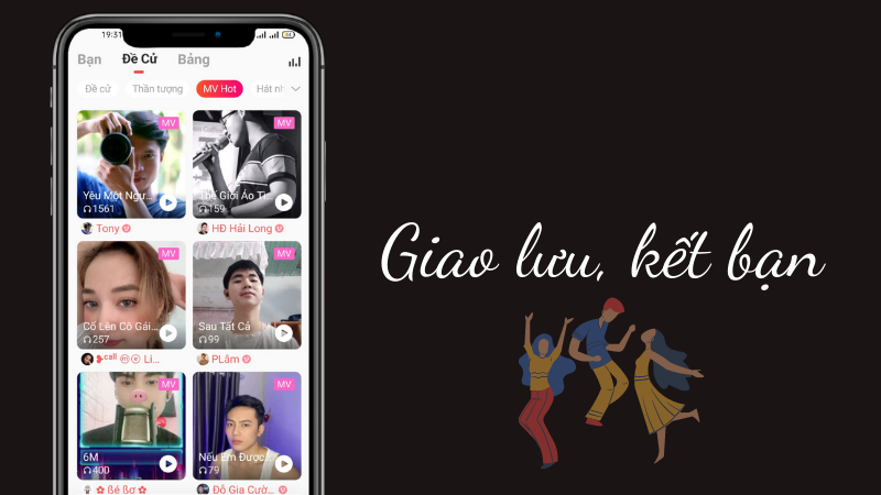 Giao lưu kết bạn qua ứng dụng Karaoke Now