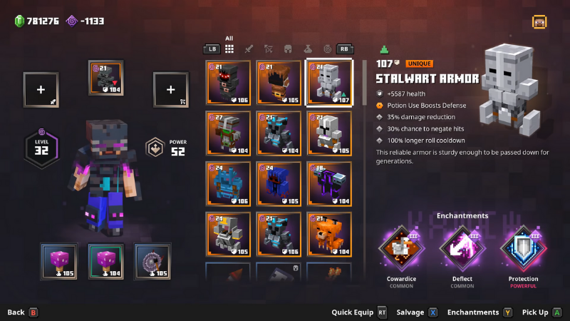 Người chơi c&oacute; thể mặc bất kỳ loại gi&aacute;p n&agrave;o m&agrave; họ muốn