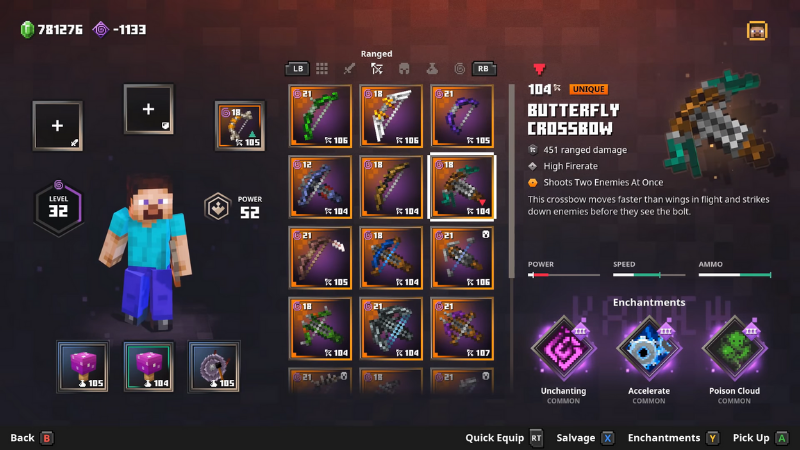 C&aacute;c loại cung, nỏ m&agrave; người chơi c&oacute; thể lựa chọn