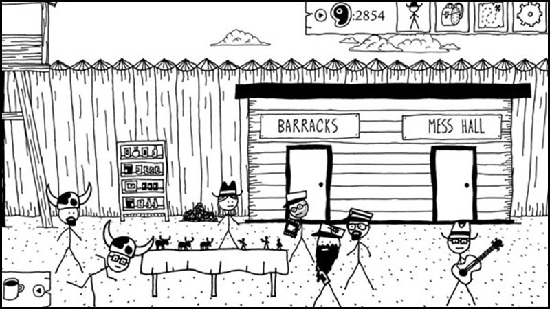 Đồ họa người que đen trắng