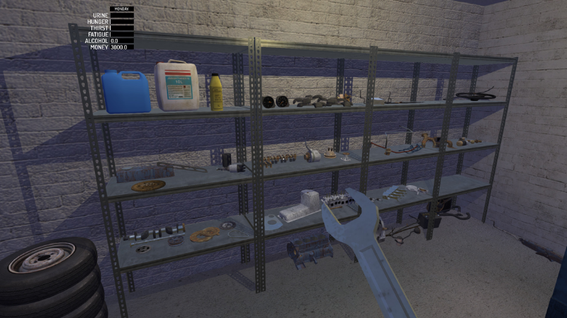 Ngo&agrave;i chuyện lắp r&aacute;p xe, người chơi c&ograve;n phải đối mặt với c&aacute;c yếu tố sinh tồn