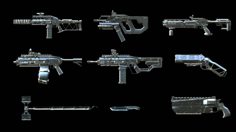 Số lượng vũ kh&iacute; cực kỳ đa dạng