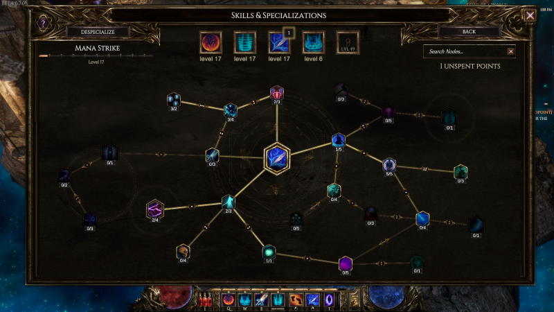 Mỗi nh&acirc;n vật sở hữu 1 c&acirc;y kỹ năng phức tạp