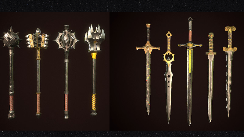 Một số vũ kh&iacute; trong game