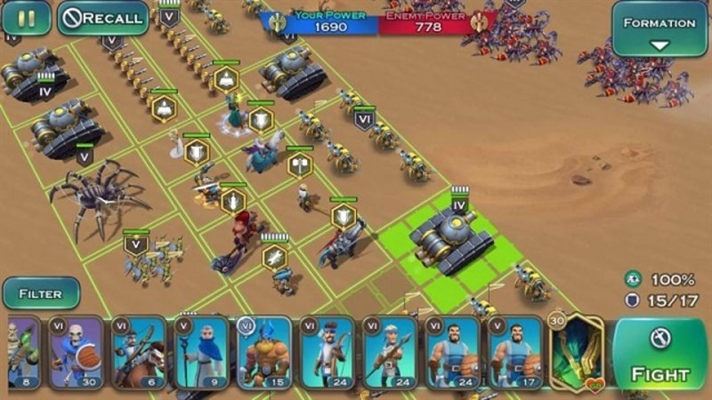 Hero trong trạng thái chiến đấu