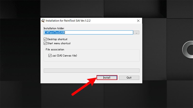 Nhấn chọn Install để bắt đầu c&agrave;i đặt