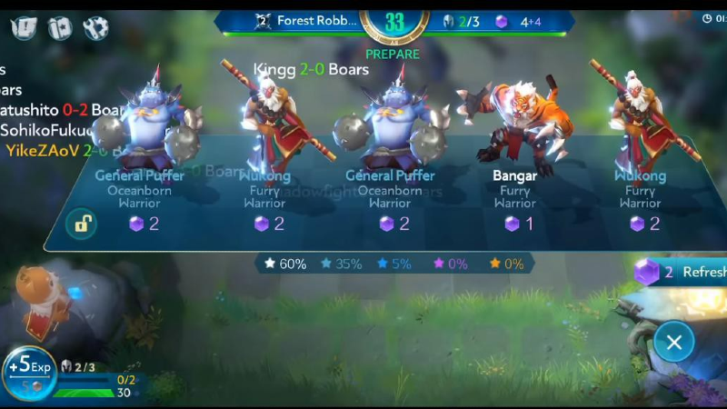 C&aacute;c tướng thuộc Chiến Binh