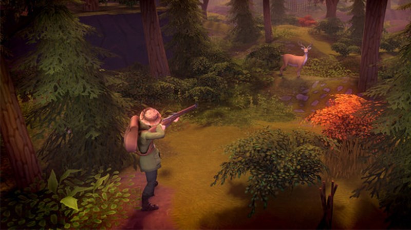 Khẩu s&uacute;ng săn trong tay người chơi