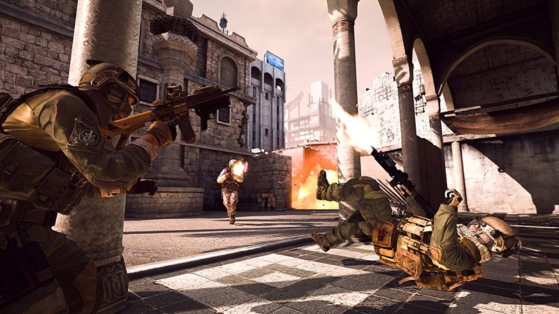 Chia th&agrave;nh 2 tổ đội chiến đấu với nhau