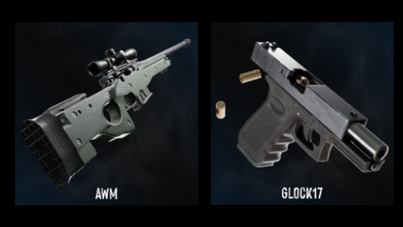 Một số loại súng trong game