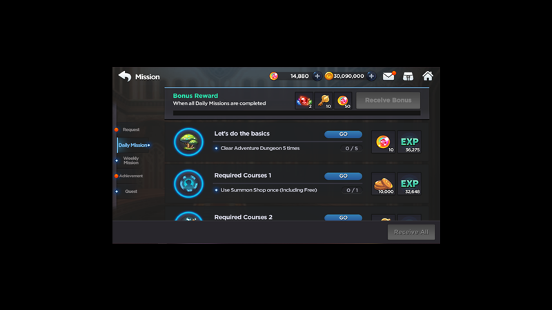 Bảng nhận nhiệm vụ ngày Bảng nhận nhiệm vụ ngày