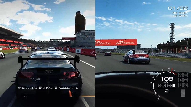 Đua xe với g&oacute;c nh&igrave;n thứ 3 v&agrave; thứ 1