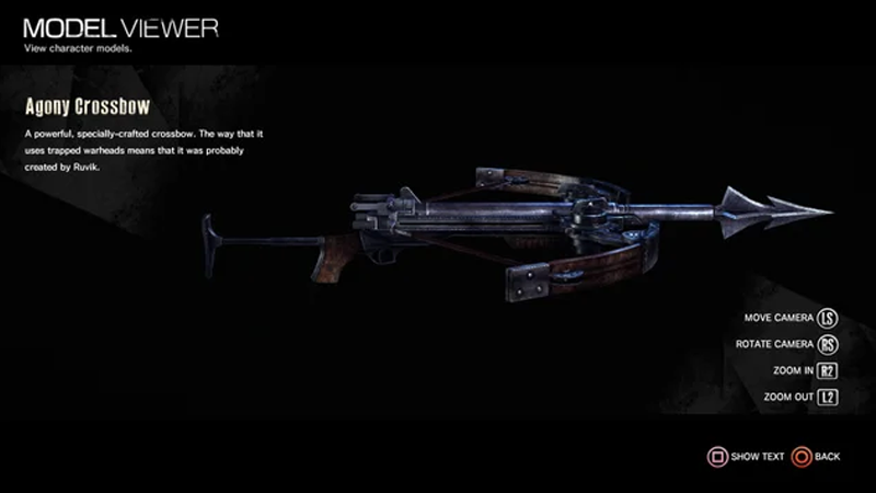 Vũ kh&iacute; Agony Crossbow được t&igrave;m thấy trong Chương 3