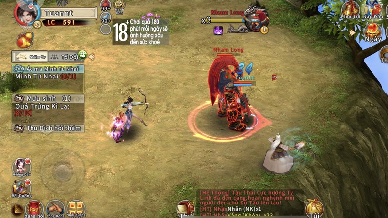 Giao diện ch&iacute;nh Ph&aacute; Thi&ecirc;n Nhất Kiếm