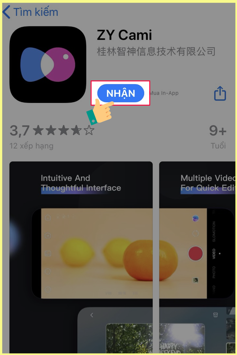 vv ZY Cami dành cho iOS