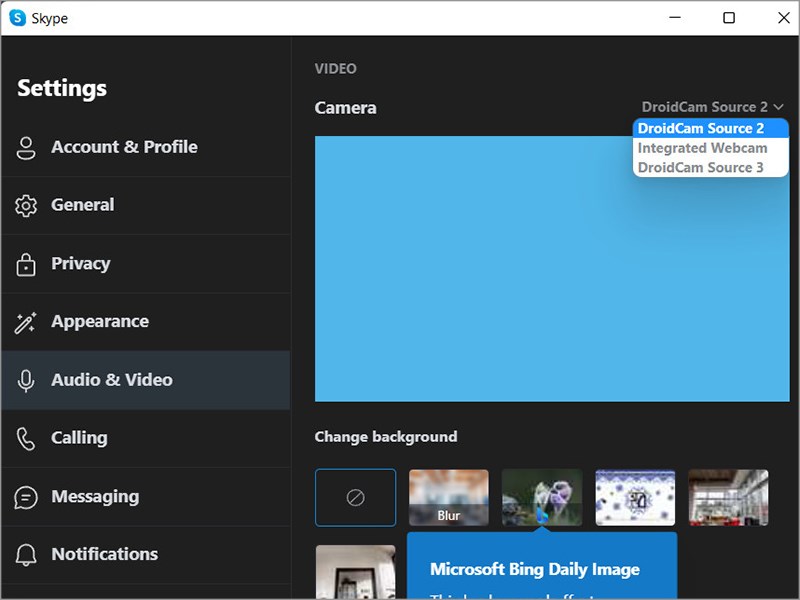 Dùng điện thoại làm webcam cho máy tính