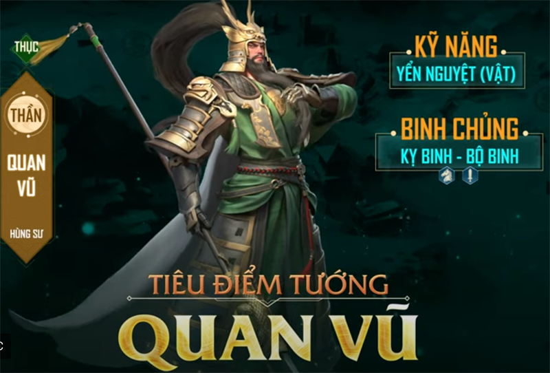 Quan Vũ với kĩ năng Yển Nguyệt [Vật] 
