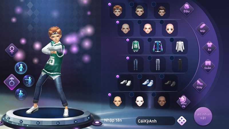 Nh&acirc;n vật nam