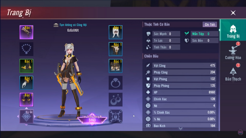 Trang bị đa dạng, phong ph&uacute;