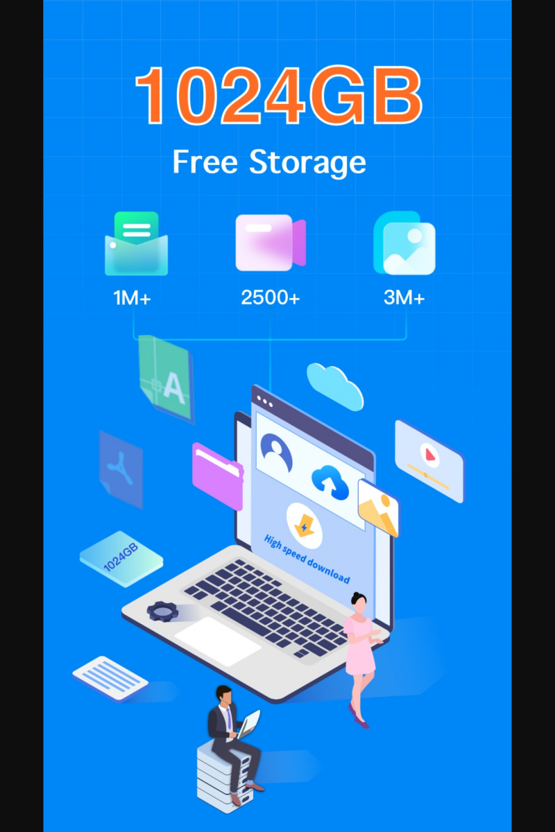 1020GB dung lượng lưu trữ miễn phí