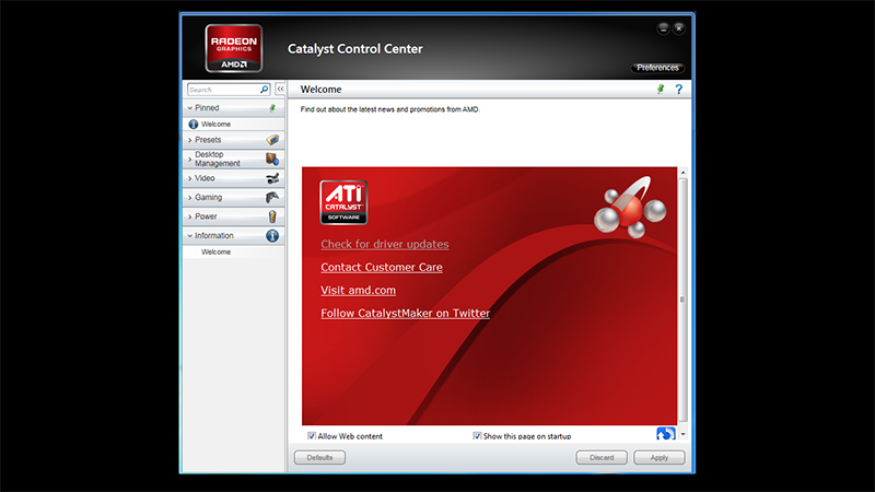 AMD Catalyst Control Center - Driver tối ưu hiệu suất cho GPU AMD AMD Catalyst Control Center - Driver tối ưu hiệu suất cho GPU AMD