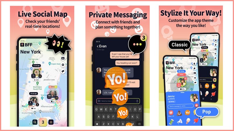 BFF: GPS Location Tracker - Theo dõi vị trí bạn bè tại thời gian thực BFF: GPS Location Tracker - Theo dõi vị trí bạn bè tại thời gian thực