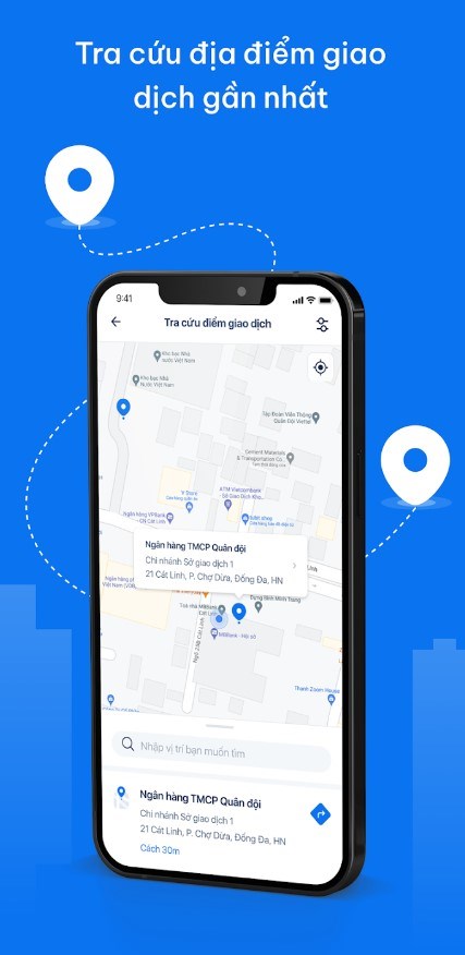 Tra cứu địa điểm giao dịch nhanh chóng