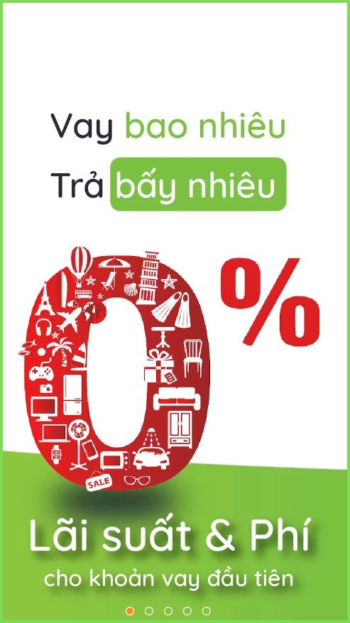 Ưu đãi 0% lãi suất cho khoản vay đầu tiên