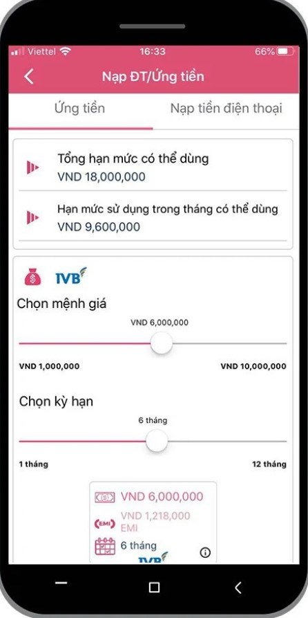 Hỗ trợ nhiều kỳ hạn vay từ 1 đến 24 th&aacute;ng